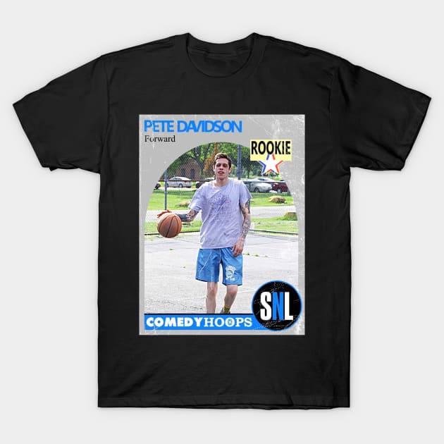 Comedy Hoops Pete Davidson T-Shirt by krisb_pix